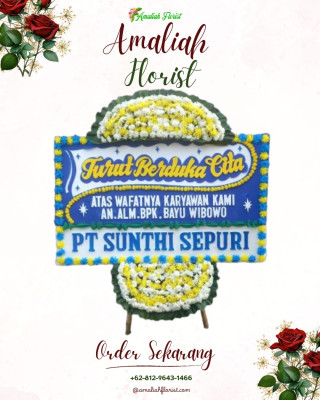 Papan Bunga Duka di Tarakan Utara