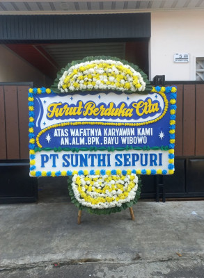 Papan Bunga Duka di Tarakan Utara